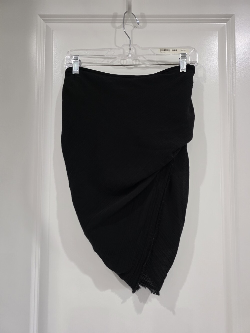 Isabel Marant Black Asymmetrical Draped Skirt